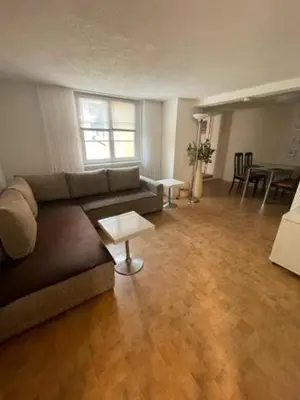 Ein Sitzbereich in der Unterkunft Ferienwohnung Keil