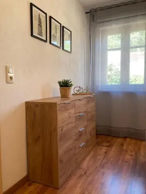 Grundriss der Unterkunft Sandstein-Ferien, Kamin, Fewo 