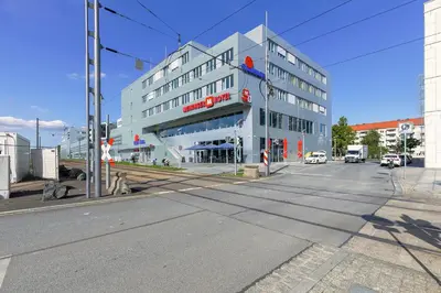 Das Gebäude in dem sich das Hotel befindet