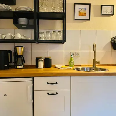 Küche/Küchenzeile in der Unterkunft Am Engelserker - Ferienwohnungen in der Altstadt
