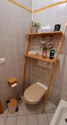 Ein Badezimmer in der Unterkunft Das kleine Liesl in der Neustadt