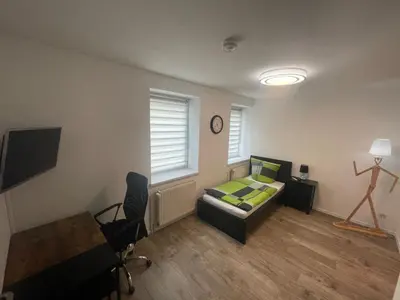 TV/Unterhaltungsangebot in der Unterkunft Richter Apartments Finsterwalde 3