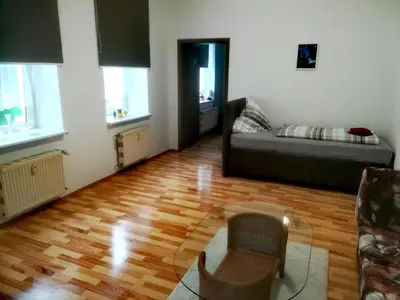Ein Bett oder Betten in einem Zimmer der Unterkunft Ferienwohnung Axel - nahe Chemnitz