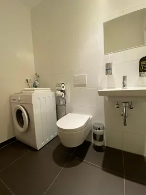 Ein Badezimmer in der Unterkunft grosszügiges Apartment mit Blick zur Frauenkirche