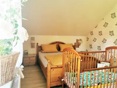 Ein Sitzbereich in der Unterkunft Ferienwohnung am Zschopautal - mit Saunabereich