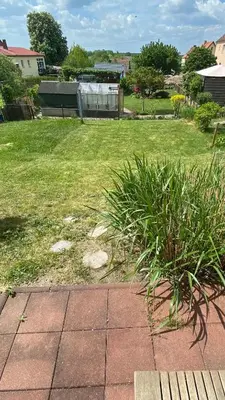 Ein Garten an der Unterkunft Ferienapartment Casa Heideblick mit Sonnenterrasse & Garten