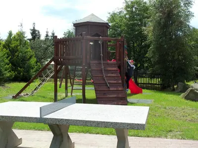 Ein Kinderspielbereich in der Unterkunft Ferienpension Gabriele 15
