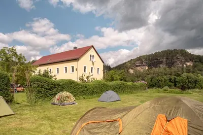 Naturlandschaft in der Nähe des Hostels