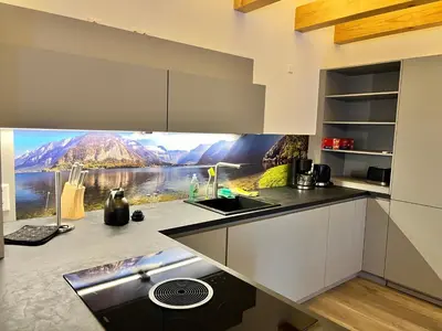 Küche/Küchenzeile in der Unterkunft Stadtquartier Wittichenau mit Sauna