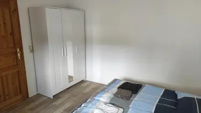 Ein Bett oder Betten in einem Zimmer der Unterkunft Ferienhaus Senft