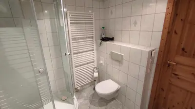 Ein Badezimmer in der Unterkunft Ferienhaus Senft
