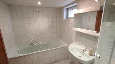 Ein Badezimmer in der Unterkunft Ferienhaus Senft