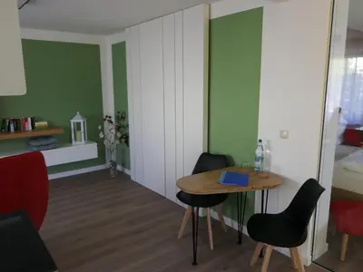 Küche/Küchenzeile in der Unterkunft Fewo Gartenidylle