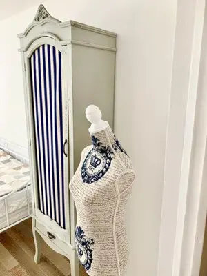Ein Bett oder Betten in einem Zimmer der Unterkunft Kuckuckswinkel- Ferienwohnung Lilian