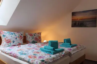 Ein Bett oder Betten in einem Zimmer der Unterkunft Sprem06