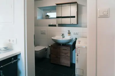 Ein Badezimmer in der Unterkunft Apartment Haus Inge