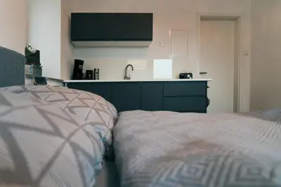 Ein Bett oder Betten in einem Zimmer der Unterkunft Apartment Haus Inge