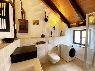 Ein Badezimmer in der Unterkunft Namibia Lodge