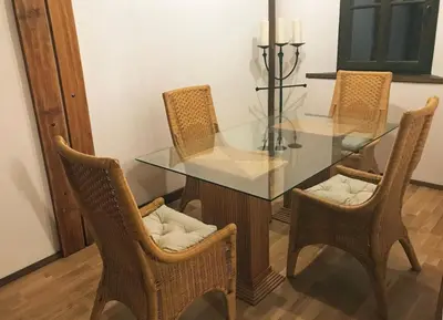Ein Sitzbereich in der Unterkunft Kemenate Penzlin