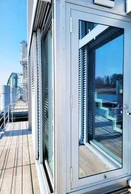Ein Balkon oder eine Terrasse in der Unterkunft Ferienhaus 