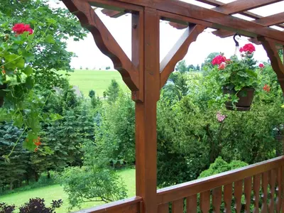 Ein Garten an der Unterkunft Ferienwohnung Böhme