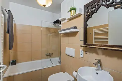 Ein Badezimmer in der Unterkunft Dresden Wohnoase an der Elbe