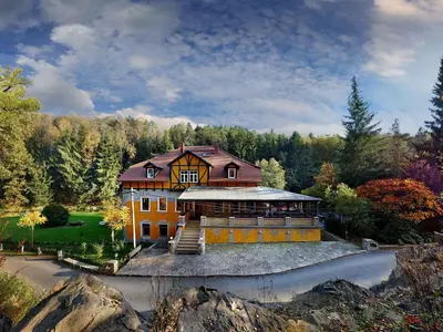 Naturlandschaft in der Nähe der Villa