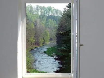 Naturlandschaft in der Nähe der Villa