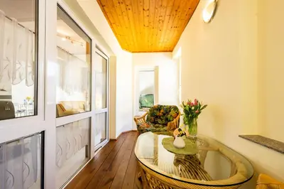 Grundriss der Unterkunft Waldblickwohnung mit Gartensauna und Kamin