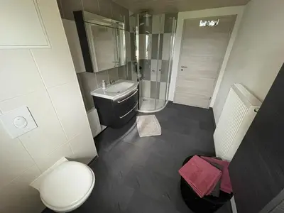 Ein Badezimmer in der Unterkunft Ferienwohnung Sonnenhof