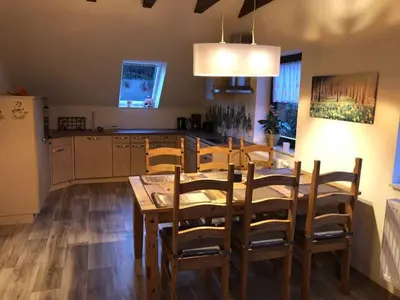 Küche/Küchenzeile in der Unterkunft Ferienwohnung Sonnenhof