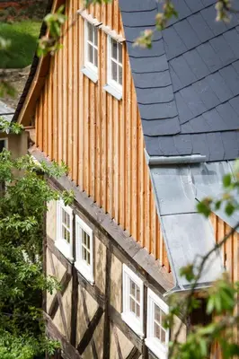 Das Gebäude in dem sich die Ferienwohnung befindet