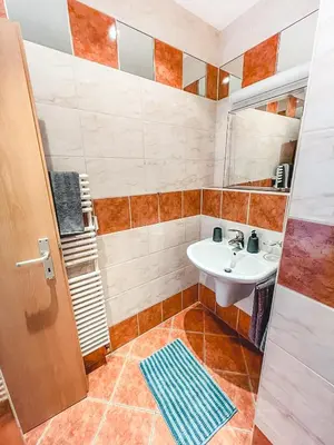 Ein Badezimmer in der Unterkunft Zentrum, 2R, Balkon, WiFi, 4P, modern, ruhig