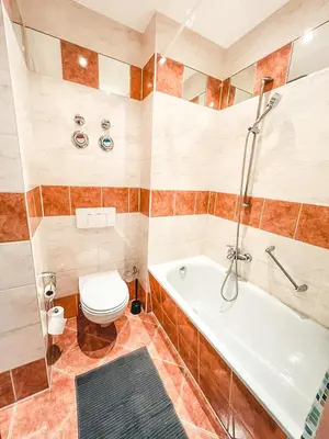 Ein Badezimmer in der Unterkunft Zentrum, 2R, Balkon, WiFi, 4P, modern, ruhig
