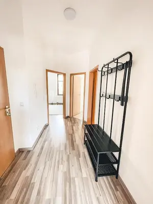 Ein Bett oder Betten in einem Zimmer der Unterkunft Zentrum, 2R, Balkon, WiFi, 4P, modern, ruhig