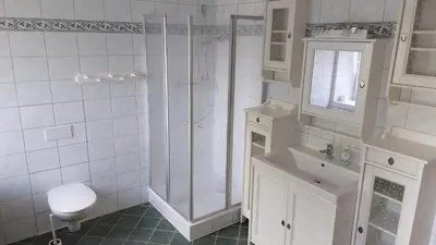 Ein Badezimmer in der Unterkunft Roter Milan