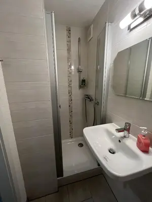 Ein Badezimmer in der Unterkunft gemütliche kleine Ferienwohnung in Altenberg