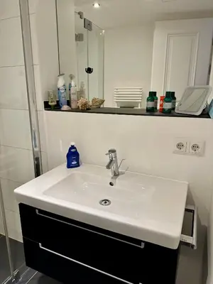 Ein Badezimmer in der Unterkunft Exklusives Apartment mit einmaligem Blick zur Frauenkirche - Parkplatz kostenfrei