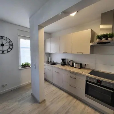 Küche/Küchenzeile in der Unterkunft Ferienwohnung NR1