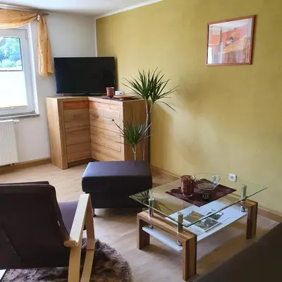 TV/Unterhaltungsangebot in der Unterkunft Ferienhaus Willkommen