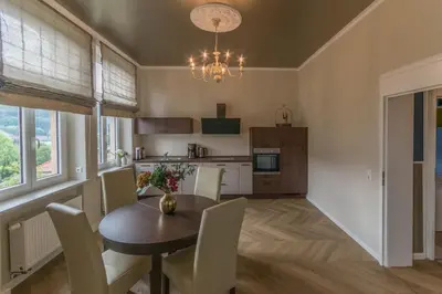 Küche/Küchenzeile in der Unterkunft Ferienappartements-Milina