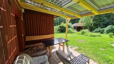 Ein Garten an der Unterkunft Ferienhaus Waldhäus'l
