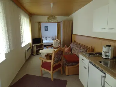 Küche/Küchenzeile in der Unterkunft Pension Haus Ruth - Gartenhaus