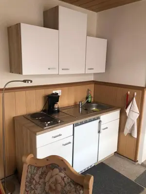 Küche/Küchenzeile in der Unterkunft Pension Haus Ruth - Gartenhaus
