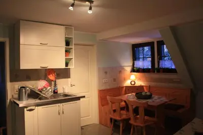 Küche/Küchenzeile in der Unterkunft Romantik Landhaus
