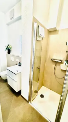 Ein Badezimmer in der Unterkunft Ferienwohnung Jurga