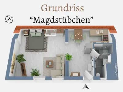Grundriss der Unterkunft Gasthaus Bomsdorf - ruhige Lage, free WLAN & Parken, Self Check-In, Smart-TV