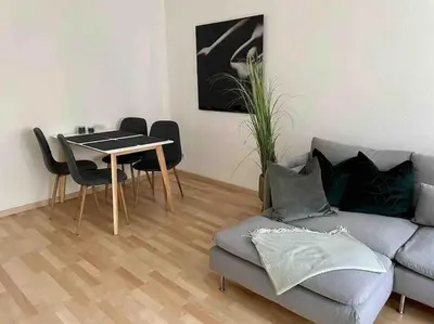 Ein Sitzbereich in der Unterkunft Ein gemütlicher Platz im Gründerzeitviertel
