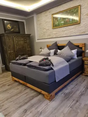 Ein Bett oder Betten in einem Zimmer der Unterkunft Apartment Alte Schusterei
