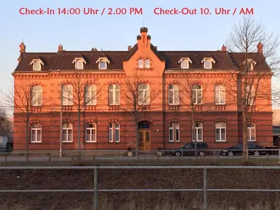 Grundriss der Unterkunft Monteur-Zimmer Dresden, Bad-Miniküche, 24-7 Self Check In